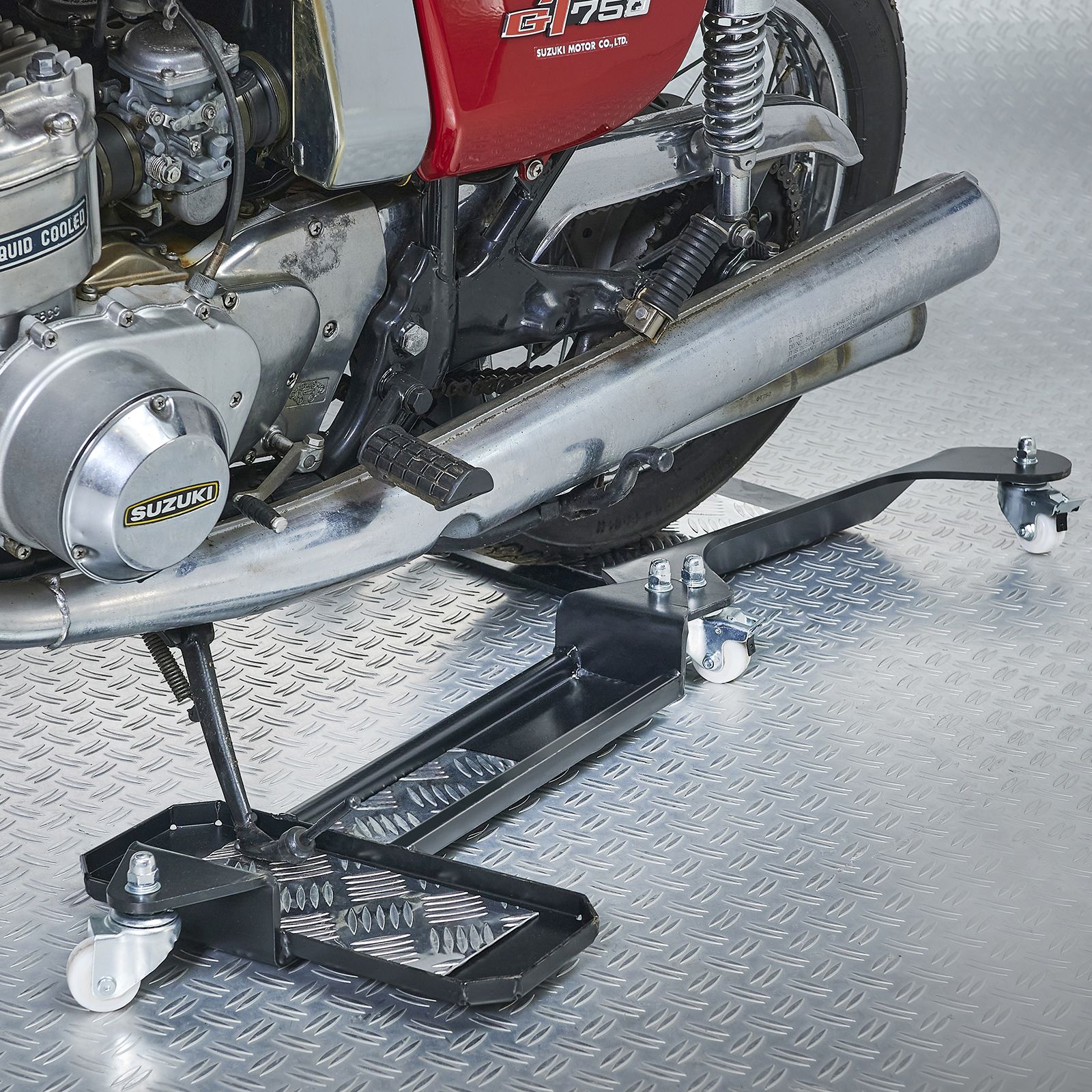AMSTEIN AM-2 MOTORRAD Rangierhilfe Für Hauptständer Rangierplatte Bis