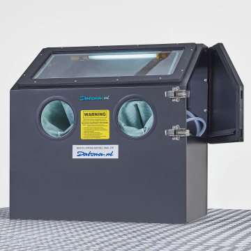 Sandstrahlkabine (110 Liter) mit 1 Sack Speedblast / Granatsand