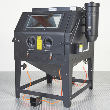 Doppelsandstrahlkabine mit Absaugvorrichtung - 1200 Liter