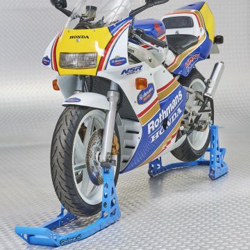 Motorrad Montageständer MotoGP (Vorderrad + Hinterrad) - Blau