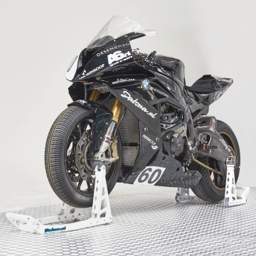 Motorrad Montageständer MotoGP (Vorderrad + Hinterrad) - Weiß