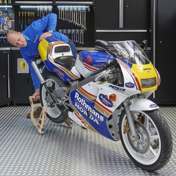 Motorrad Montageständer MotoGP Hinterrad - Gold