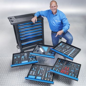 Kombivorteil: Werkzeugset + Werkzeugwagen 