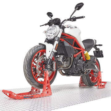 Motorrad Montageständer MotoGP (Vorderrad + Hinterrad) - Rot