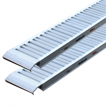 Aluminium Auffahrrampen für Autos im 2er Set - 300 cm - 2,4 Tonnen