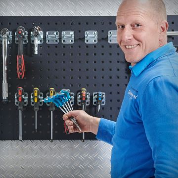 Werkzeughaken doppelt im 10er Set - 10 cm