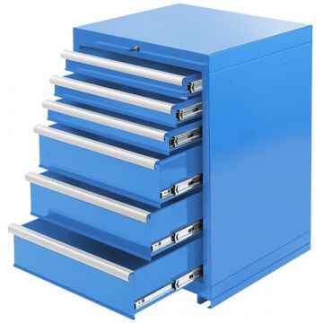 Werkzeugschrank mit 6 Schubladen - Blau