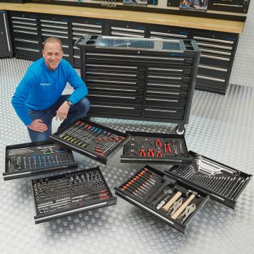 Werkzeugwagen XXL + Mach VI - Werkstattwagen mit 6 Werkzeugsätzen