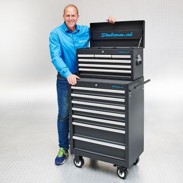 Werkstattwagen Set 13 Schubladen - schwarz