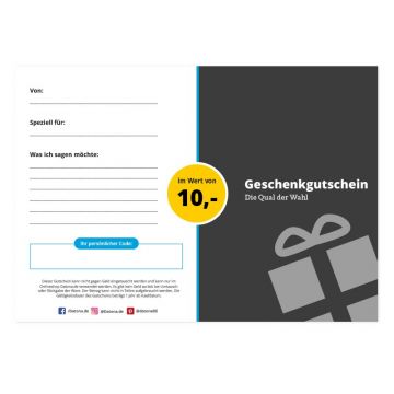 Geschenkgutschein - 10 Euro