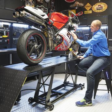 Hydraulischer Motorradheber - für 2-Räder mit Unterzugrahmen - max