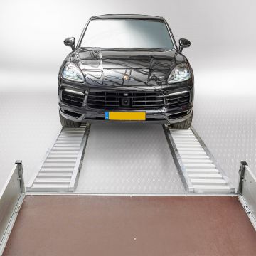 2-Tonnen-Aluminium-Auffahrrampen für Autos - 250 cm im 2er Set