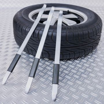 Reifenheber-Set 50 cm – 3-teilig – für Auto- und Motorradreifen