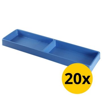 Fachtrenner "Lang" mit 2 Fächern - 20er Set