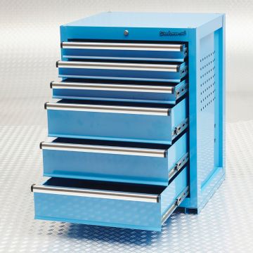 Werkzeugschrank mit 6 Schubladen - Blau