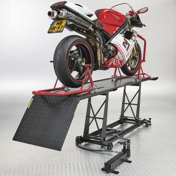 Hydraulische Motorradhebebühne mit Montageständerset 