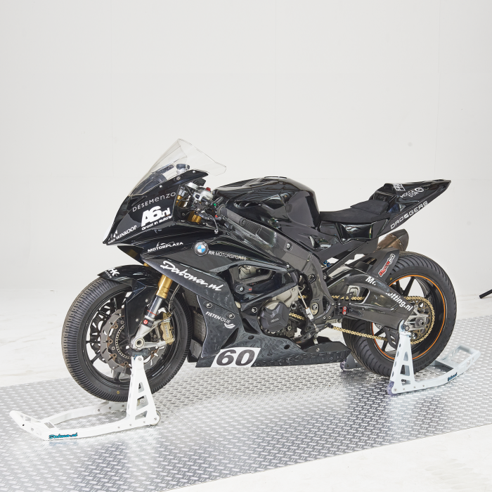 Motorrad Montageständer MotoGP Vorderrad - Weiß