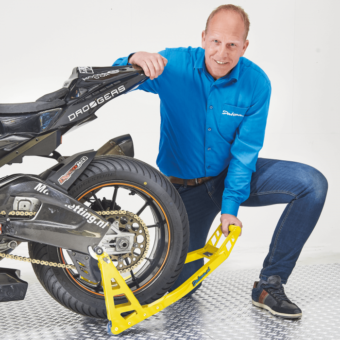 Motorrad Montageständer MotoGP Hinterrad - Suzuki Gelb