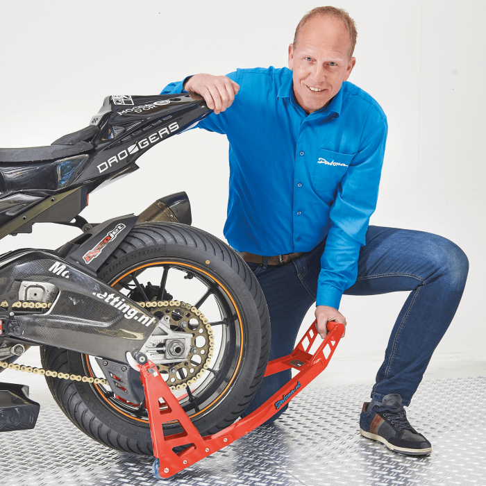 Motorrad Montageständer MotoGP Hinterrad - Rot