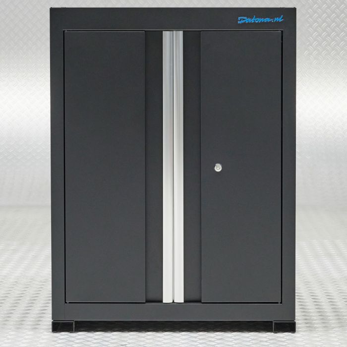 Werkbank 200 cm BAMBUS - 2 Türenschränke und 1 Schubladenschrank-13