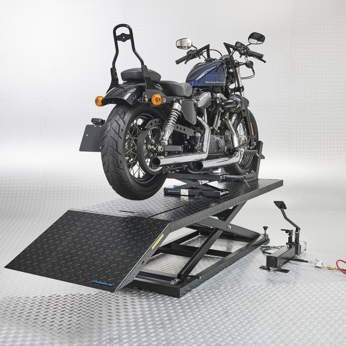 Motorradheber manuell 500 Kg schwarz  Toolking GmbH - Werkzeuge,  Werkzeugbedarf und Werkstatteinrichtungen