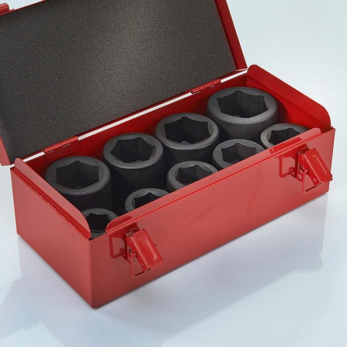 9-teiliger Kraftnuss-Satz mit 1" Aufnahme