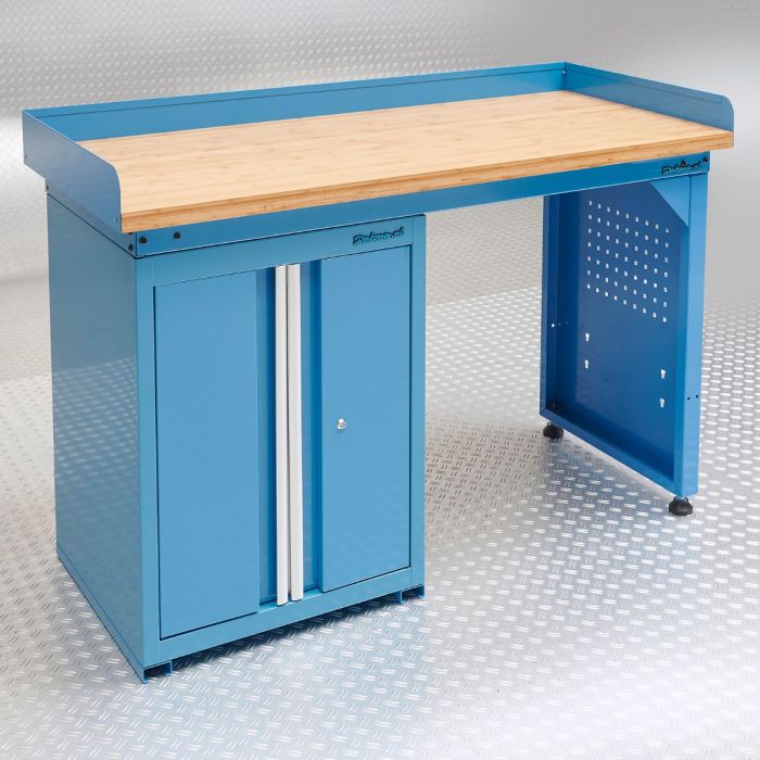 Werkbank PRO 150 cm mit Werkstattschrank - blau online kaufen - Kostenloser  Versand