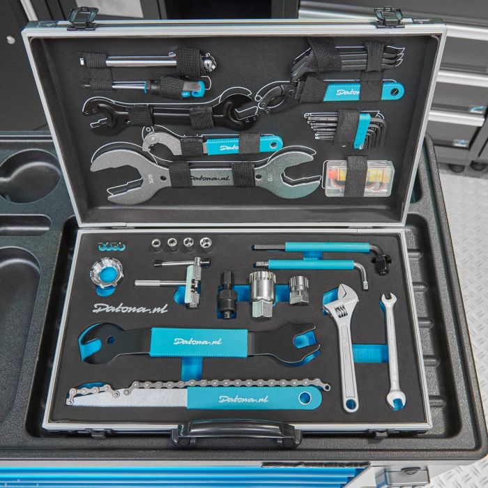 21- teiliges Fahrradwerkzeugset mit Montageständer