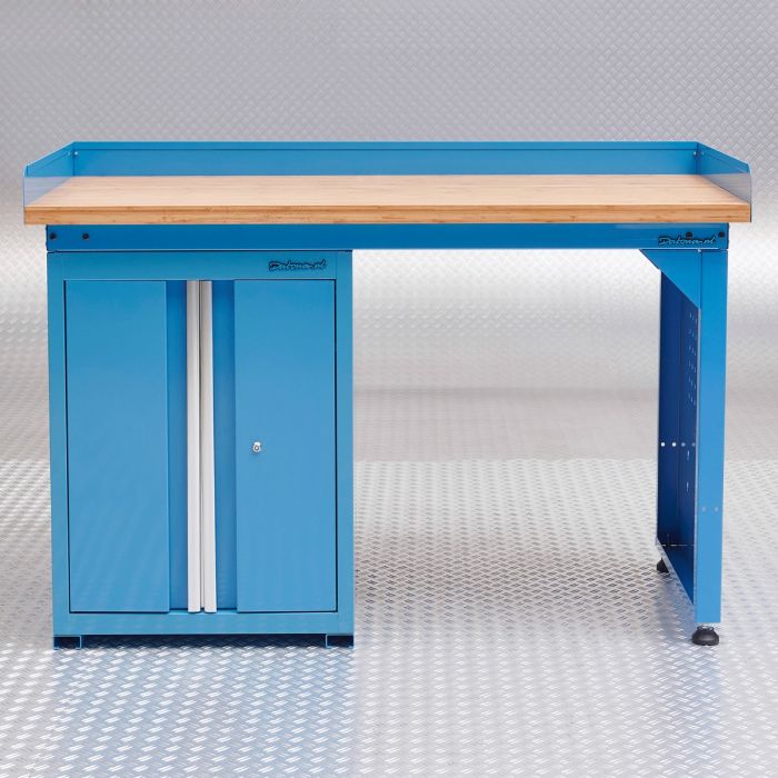 Werkbank PRO 150 cm mit Werkstattschrank - blau online kaufen - Kostenloser  Versand