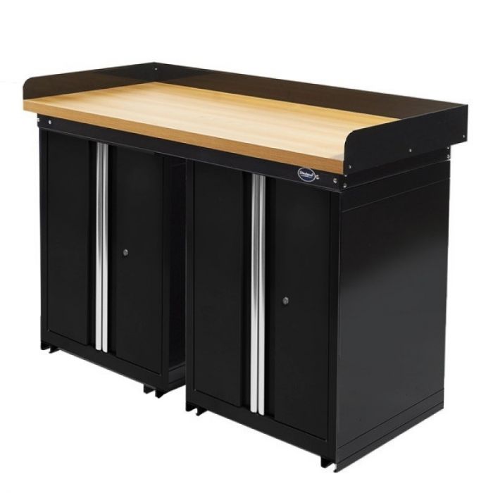 Werkbank PRO mit Arbeitsplatte aus Bambus 150 cm