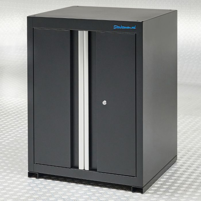 Werkbank 200 cm BAMBUS - 2 Türenschränke und 1 Schubladenschrank-11