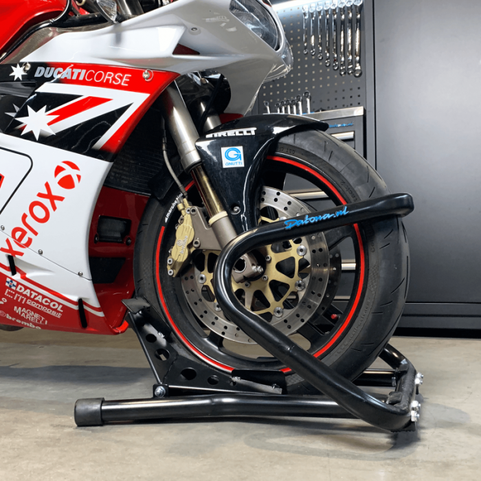 Motorradwippe XXL - Auch für Hinterräder-24