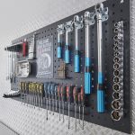 Werkstattlochwand 122 x 61 cm - Schwarz (2 Stück)-24-thumb