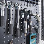 Werkstattlochwand 122 x 61 cm - Schwarz (2 Stück)-7-thumb