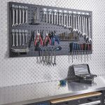 Werkstattlochwand 122 x 61 cm - Schwarz (2 Stück)-13-thumb