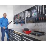 Werkstattlochwand 122 x 61 cm - Schwarz (2 Stück)-2-thumb