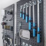 Werkstattlochwand 122 x 61 cm - Schwarz (2 Stück)-20-thumb