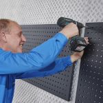 Werkstattlochwand 122 x 61 cm - Schwarz (2 Stück)-26-thumb