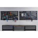 Werkstattlochwand 122 x 61 cm - Schwarz (2 Stück)-4-thumb
