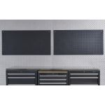 Werkstattlochwand 122 x 61 cm - Schwarz (2 Stück)-3-thumb